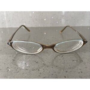 Anne Klein Brown Aqua Oval Eyeglasses FRAMES ONLY AK8026 K5170 48-17-135